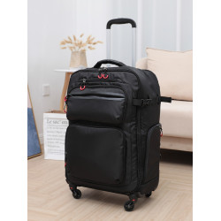 戶外多功能登機拉桿小輕便可背可拉雙肩後後背包男20寸旅行行李箱相機