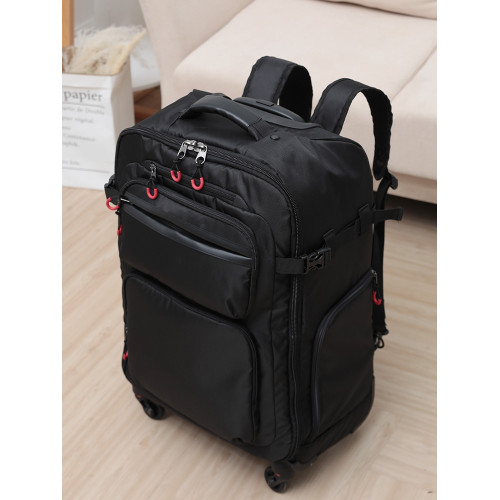 戶外多功能登機拉桿小輕便可背可拉雙肩後後背包男20寸旅行行李箱相機