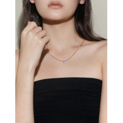 sanswood森吾《歌劇魅影》輕奢精緻香檳水晶鋯石莫桑石串珠項鍊女