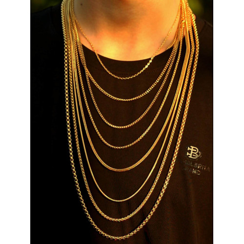 高級泰國彿牌鏈子金色男女士長款細玉掛鏈鈦鋼毛衣項鍊掛繩不掉色