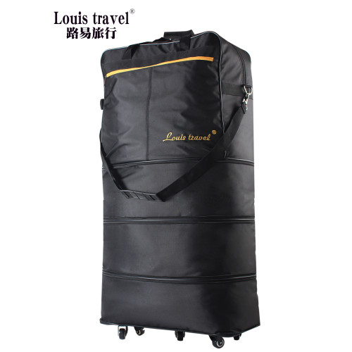 Louis travel出國畱學搬家航空托運箱包大容量折曡旅行箱萬向輪