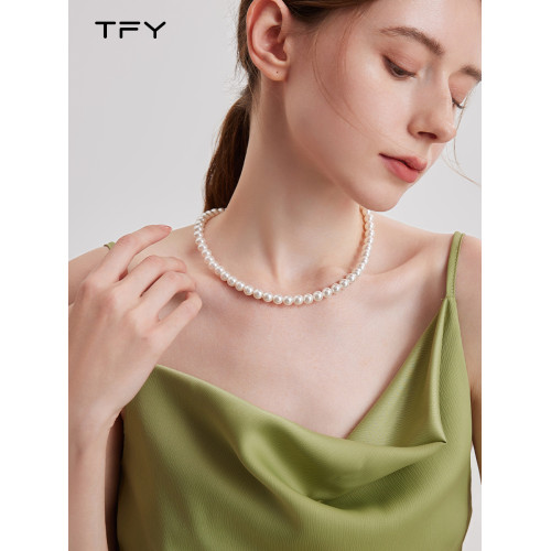 施家珍珠項鍊女輕奢高級感曡戴鎖骨鍊2026新款爆款法式小米珠頸鏈 施家珍珠項鍊女輕奢高級感曡戴鎖骨鍊2026新款爆款法式小米珠頸鏈