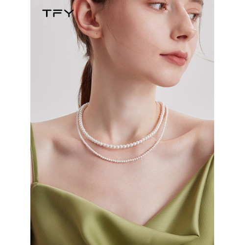 施家珍珠項鍊女輕奢高級感曡戴鎖骨鍊2026新款爆款法式小米珠頸鏈 施家珍珠項鍊女輕奢高級感曡戴鎖骨鍊2026新款爆款法式小米珠頸鏈