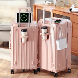 鋁框大容量拉桿箱5輪男女行李箱刹車萬向輪密碼充電旅行托運箱子