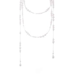 【汪蘇瀧同款】NOIR原創長款珍珠項鍊曡戴復古滿天星