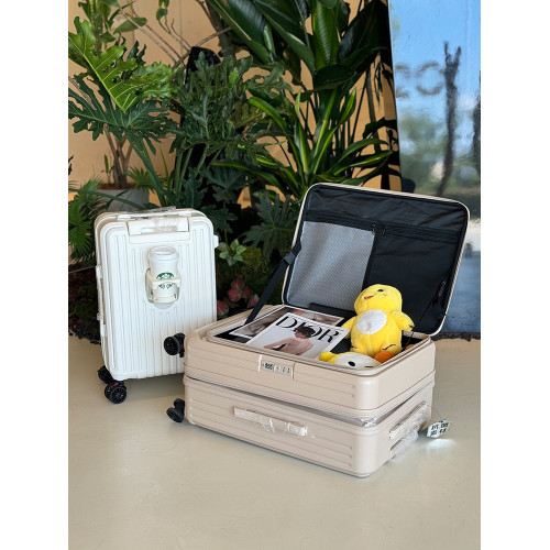20寸前開口行李箱登機箱新款側開蓋旅行箱24寸靜音刹車輪Pc拉桿箱 20寸前開口行李箱登機箱新款側開蓋旅行箱24寸靜音刹車輪Pc拉桿箱