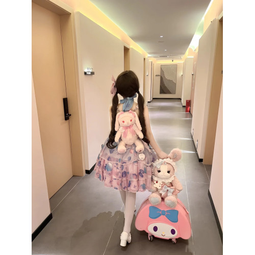 美樂蒂行李箱小型20寸可愛粉色高顔值拉桿箱女學生可登機旅行箱子