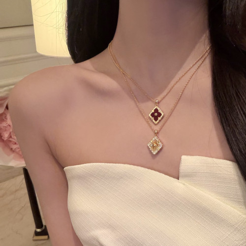 【喬老板Joy 布契拉絲貝母拉提項鍊雙面鎖骨鍊中古老錢輕奢毛衣鏈 【喬老板Joy 布契拉絲貝母拉提項鍊雙面鎖骨鍊中古老錢輕奢毛衣鏈