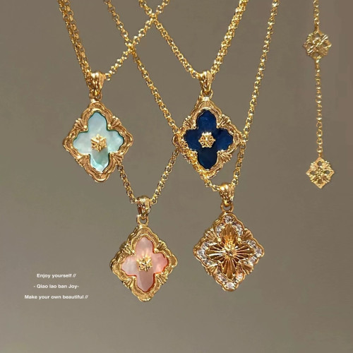 【喬老板Joy 布契拉絲貝母拉提項鍊雙面鎖骨鍊中古老錢輕奢毛衣鏈 【喬老板Joy 布契拉絲貝母拉提項鍊雙面鎖骨鍊中古老錢輕奢毛衣鏈