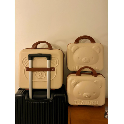 手提行李箱化妝小箱子包女14寸迷你可攜式收納盒16寸密碼旅行箱可掛