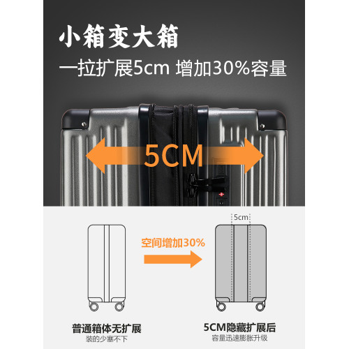 行李箱24寸女旅行箱可擴容拉桿箱男大容量雙層拉鍊多功能密碼箱包