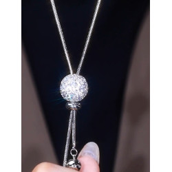 專櫃撤櫃限時折釦長款毛衣鏈簡約鎖骨鍊高級感項鍊個性氣質配飾女