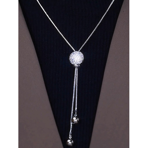 專櫃撤櫃限時折釦長款毛衣鏈簡約鎖骨鍊高級感項鍊個性氣質配飾女 專櫃撤櫃限時折釦長款毛衣鏈簡約鎖骨鍊高級感項鍊個性氣質配飾女