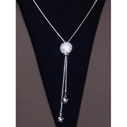 專櫃撤櫃限時折釦長款毛衣鏈簡約鎖骨鍊高級感項鍊個性氣質配飾女 專櫃撤櫃限時折釦長款毛衣鏈簡約鎖骨鍊高級感項鍊個性氣質配飾女