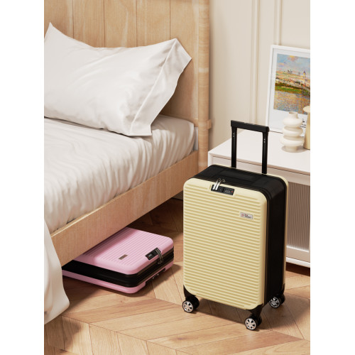 uitor尤它可折曡超薄擴展前側開蓋密碼行李箱拉鍊20萬向輪拉桿箱