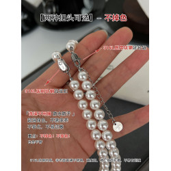 珍珠項鍊女2025新款澳白頸鏈小米珠高級感輕奢小衆鎖骨鍊毛衣鏈