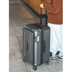 五輪大深倉行李箱20寸可擴展登機拉桿箱女加厚側開蓋旅行箱24寸男