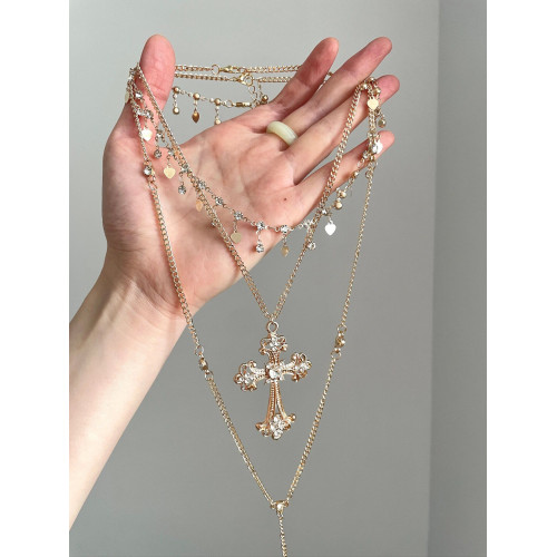 Vintage古著 Medieval golden cross項鍊 Vintage古著 Medieval golden cross項鍊