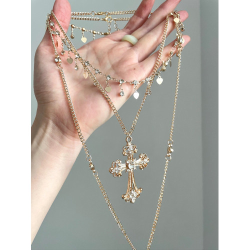 Vintage古著 Medieval golden cross項鍊 Vintage古著 Medieval golden cross項鍊