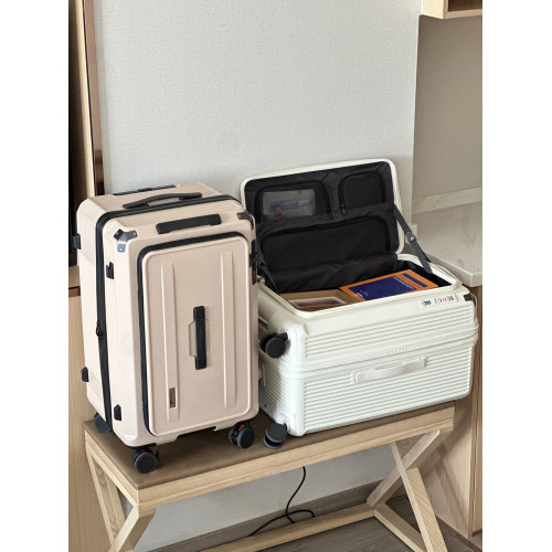 2026新款側開口大容量行李箱女可擴展拉桿箱密碼旅行箱男結實耐用