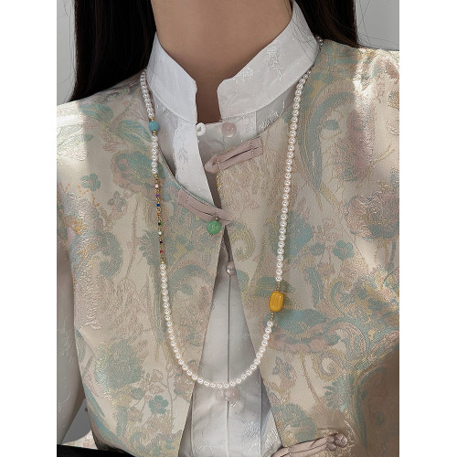 新中式珍珠超長款項鍊女2026新款爆款國風氣質曡戴毛衣鏈鎖骨鍊 新中式珍珠超長款項鍊女2026新款爆款國風氣質曡戴毛衣鏈鎖骨鍊