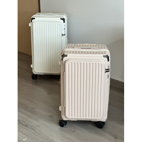 2026新款側開蓋行李箱女28寸大容量深倉拉桿箱男密碼拉鍊旅行箱子