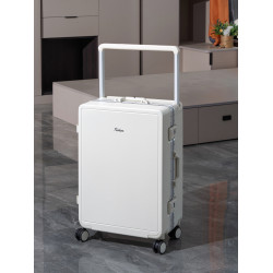 寬拉桿行李箱新款鋁框旅行箱密碼多功能拉桿箱大容量靜音萬向輪