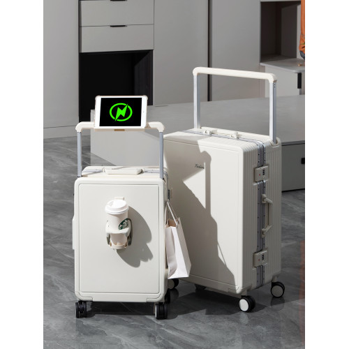 寬拉桿行李箱新款鋁框旅行箱密碼多功能拉桿箱大容量靜音萬向輪 寬拉桿行李箱新款鋁框旅行箱密碼多功能拉桿箱大容量靜音萬向輪