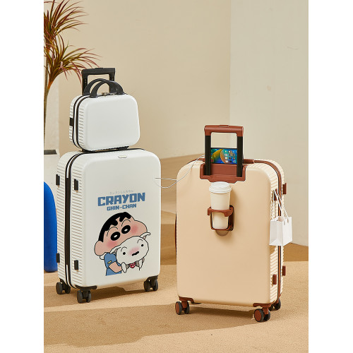 塗鴉行李箱多功能登機小新大容量皮箱20高顔值學生厚實輕便旅行箱