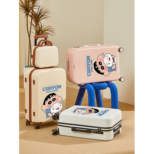 塗鴉行李箱多功能登機小新大容量皮箱20高顔值學生厚實輕便旅行箱