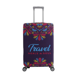 行李箱保護套防刮防塵高彈力拉桿箱套簡約圖案托運專用保護行李