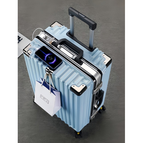 皮箱拉桿箱男行李箱女學生萬向輪20寸男旅行箱28大容量密碼箱鋁框