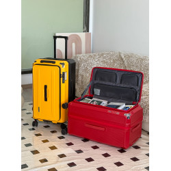 側開五輪行李箱女婚慶旅行箱20寸登機箱擴容28寸托運箱32寸拉桿箱