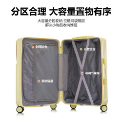 多功能大容量行李箱前開口旅行箱拉桿箱萬向輪學生密碼箱登機箱子