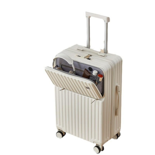 多功能大容量行李箱前開口旅行箱拉桿箱萬向輪學生密碼箱登機箱子