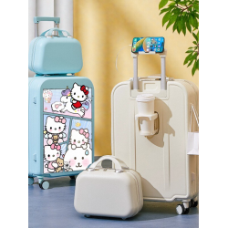 卡通可愛行李箱女20寸小型登機箱男學生24寸時尚可充電拉桿旅行箱
