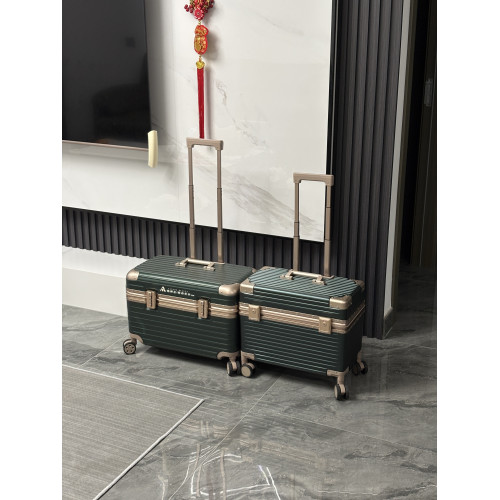 她研志移動全球美業上繙蓋鋁框拉桿箱萬向輪密碼行李箱20寸工具箱