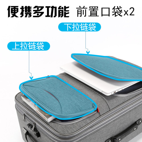 結實牛津布行李箱男密碼箱萬向輪旅行箱子大容量24寸28寸拉桿箱女