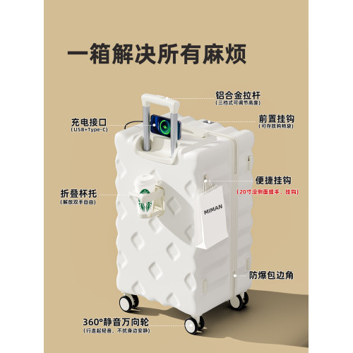 2026新款行李箱拉桿箱女20寸24小型登機旅行密碼皮箱子28超大容量 2026新款行李箱拉桿箱女20寸24小型登機旅行密碼皮箱子28超大容量
