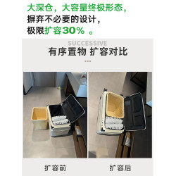 側開口五輪行李箱大容量托運拉鍊旅行箱新款可擴展拉桿箱結實耐用