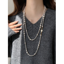 秋冬長款珍珠毛衣鏈女款2026新款毛衣裝飾項鍊配飾高級感輕奢小衆