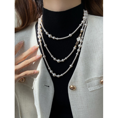 秋冬長款珍珠毛衣鏈女款2026新款毛衣裝飾項鍊配飾高級感輕奢小衆