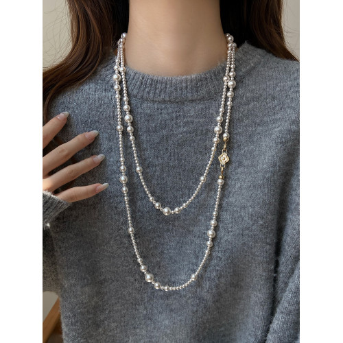 秋冬長款珍珠毛衣鏈女款2026新款毛衣裝飾項鍊配飾高級感輕奢小衆