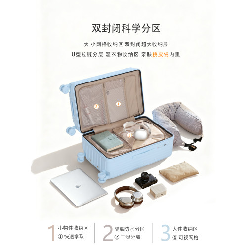 EOAO行李箱女2025新款24寸拉桿箱大容量密碼旅行皮箱子20寸登機箱