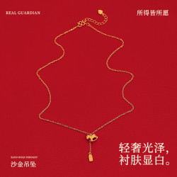 金色小馬吊墜項鍊女秋冬大氣復古高級感本命年毛衣鏈2025新款配飾