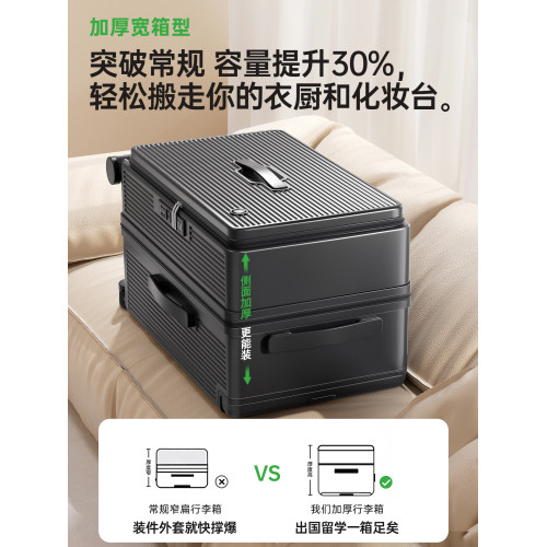 行李箱大容量女寬拉桿28寸側開深倉32結實耐用加厚30男密碼旅行箱