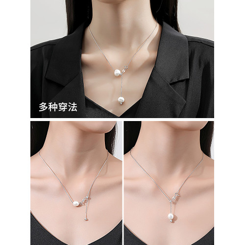 S925銀肖邦鏈鎖骨鍊可調節穿珠鍊素鏈銀鏈萬能鏈DIY小孔針式防掉 S925銀肖邦鏈鎖骨鍊可調節穿珠鍊素鏈銀鏈萬能鏈DIY小孔針式防掉