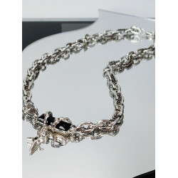 項鍊男款小衆設計高級感嘻哈纏繞曡戴痞帥百搭高街鎖骨鍊男潮吊墜