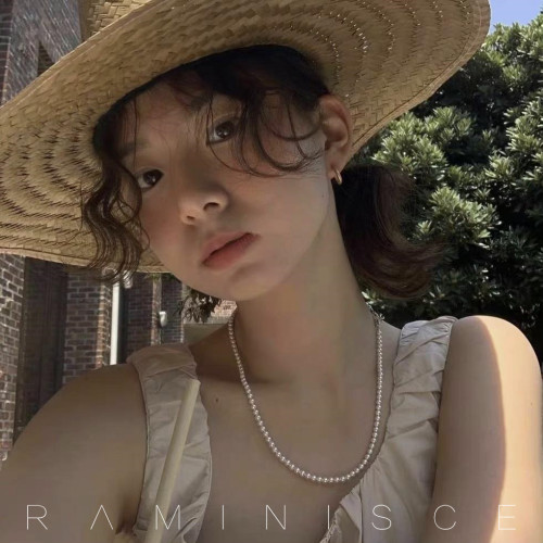 Raminisce施家baby珍珠項鍊正圓強光小極細款復古14k包金頸鏈女夏