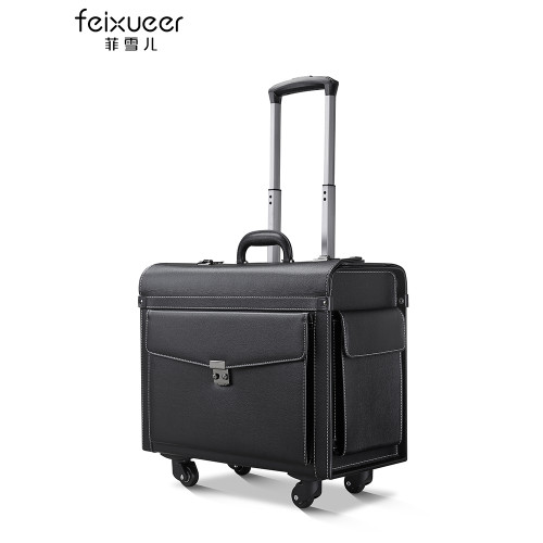 菲雪兒機長拉桿箱空姐飛行箱列車員行李箱律師皮箱商務登機箱18寸